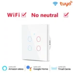 Interruptor Tactil de pared 4 White